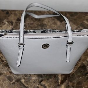 Ann Klein Light Gray Purse - Excellent Condition